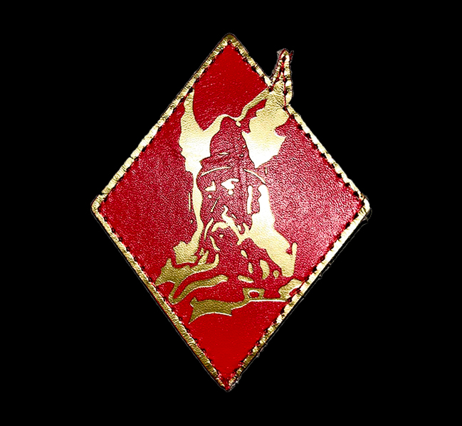 Patch losange SPA 96 cuir - 10 euros