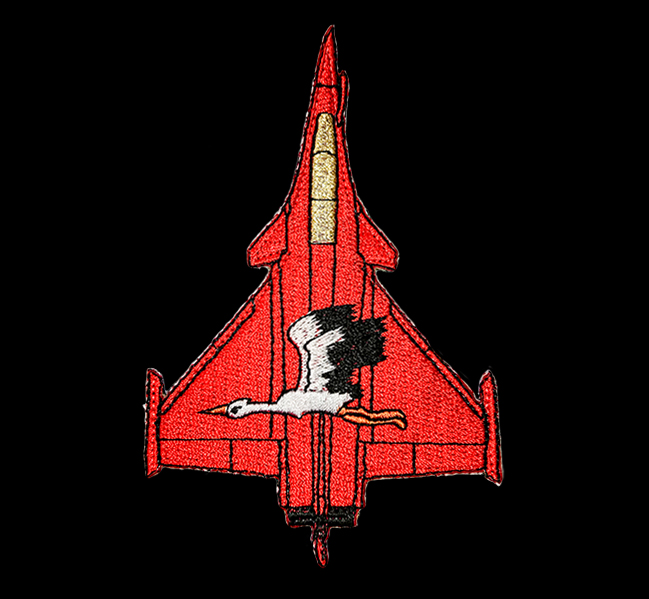 Patch Rafale SPA 167 rouge - 7 euros
