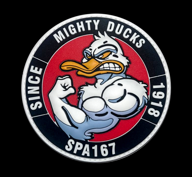 Patch rond PVC Mighty Ducks - 8 euros