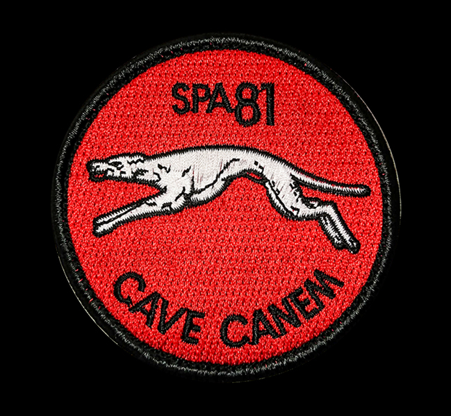 Patch rond SPA 81 rouge - 7 euros