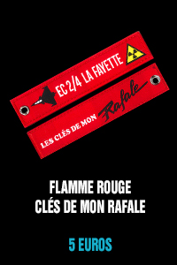 Flamme rouge Clés de mon Rafale - 5 euros