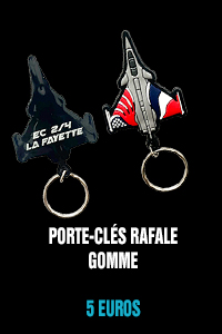 Porte-clés Rafale PVC - 5 euros