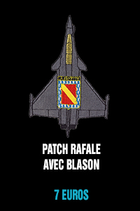 Patch Rafale avec blason - 7 euros