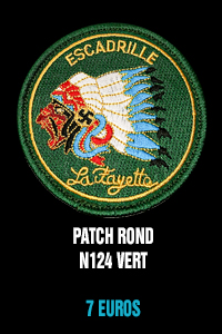 Patch rond N124 vert - 7 euros