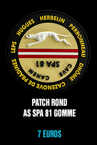 Patch rond As de la SPA 81 gomme - 7 euros