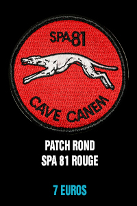 Patch rond SPA 81 rouge - 7 euros