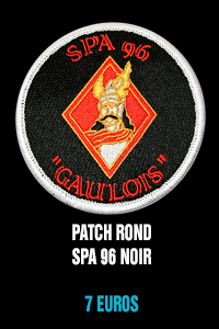 Patch rond SPA 96 noir - 7 euros